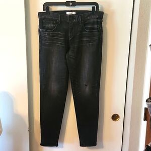 Moussy Black Distressed Skinny Jeans Size 28